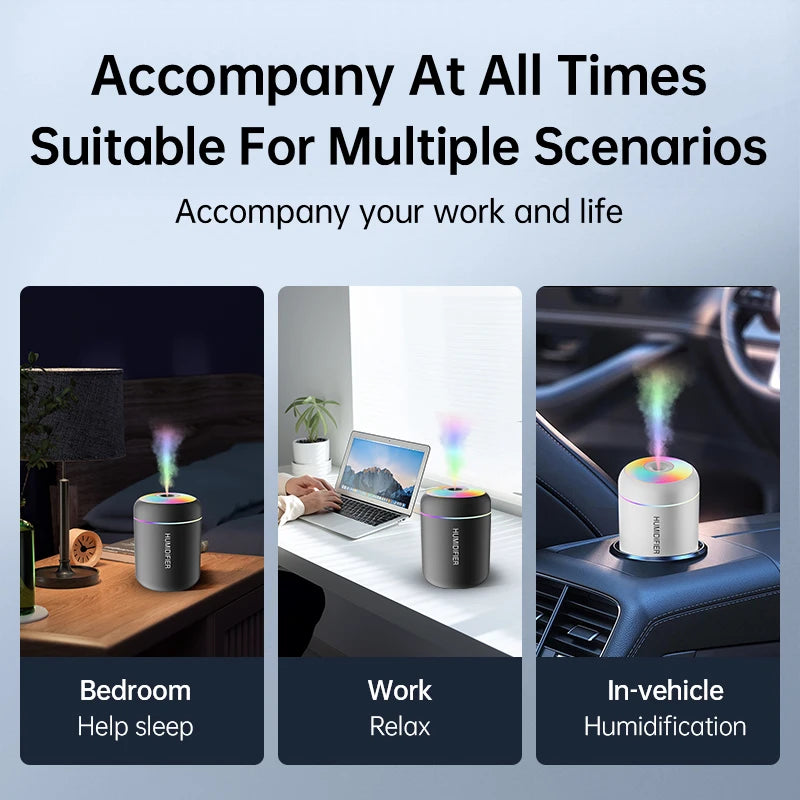 Mini Air Humidifier USB Electric Aroma Diffuser Essential Oil Purifier