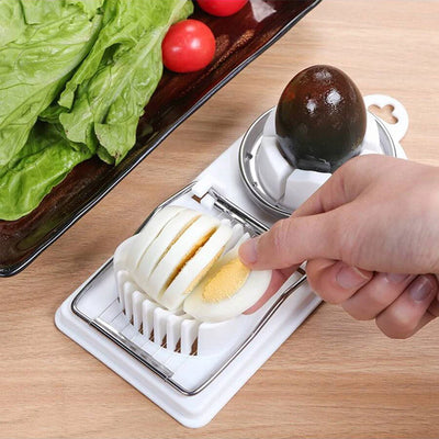 Multifunctional PP Base egg cutter steel wire