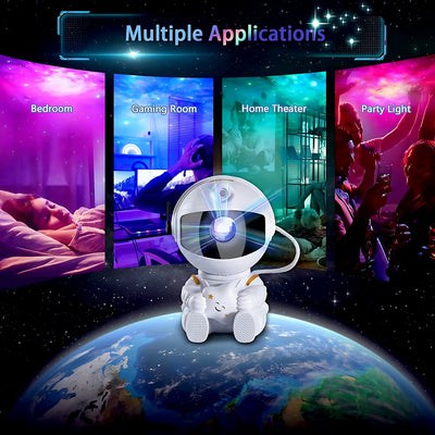 Star Projector Galaxy Night Light Astronaut