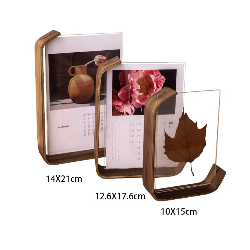 VCC Acrylic Wooden Photo Frame Herbarium