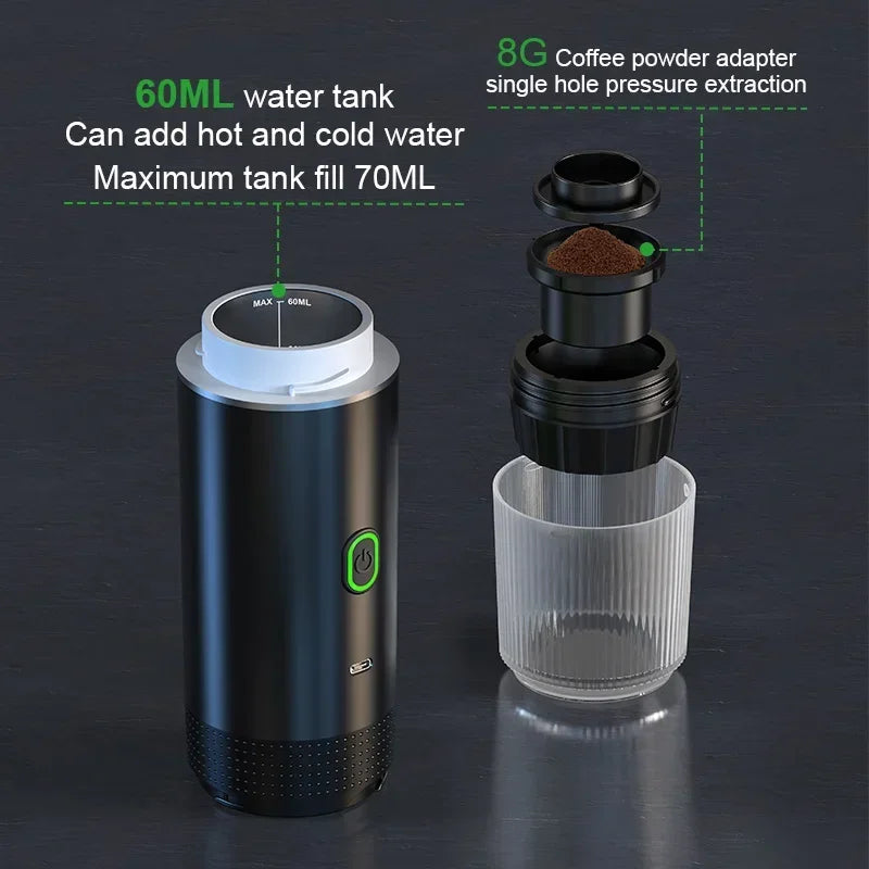 Wireless Electric Portable Espresso Coffee